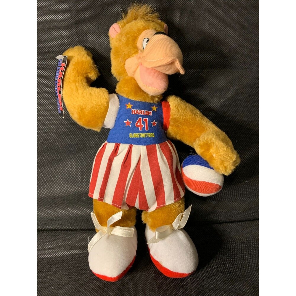 NEW NWT Nanco Vintage Harlem Globetrotters Bear Plush Stuffed Animal 11" US